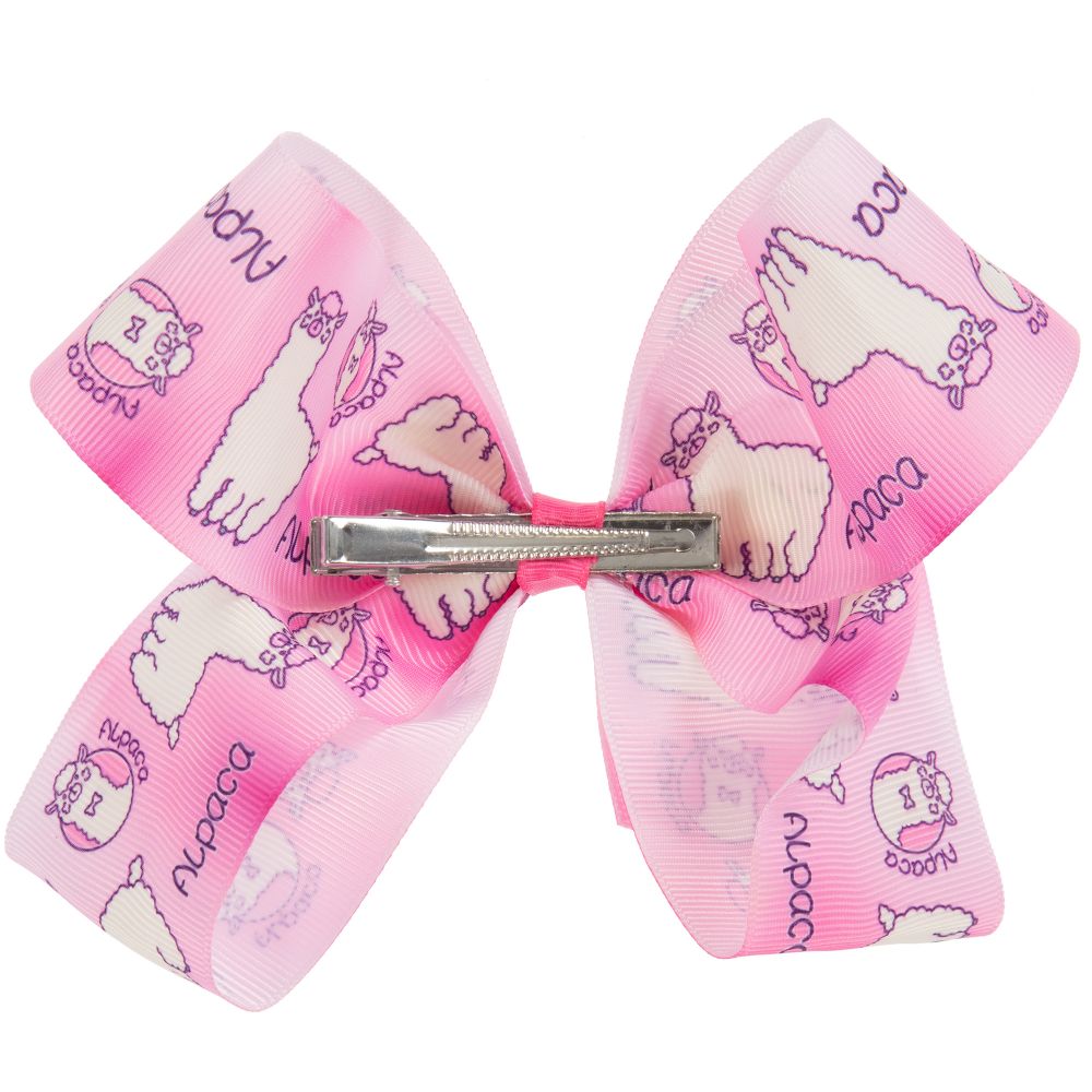 Bowtique London-Заколка для волос «Лама» розового цвета (12 см) | Childrensalon Outlet