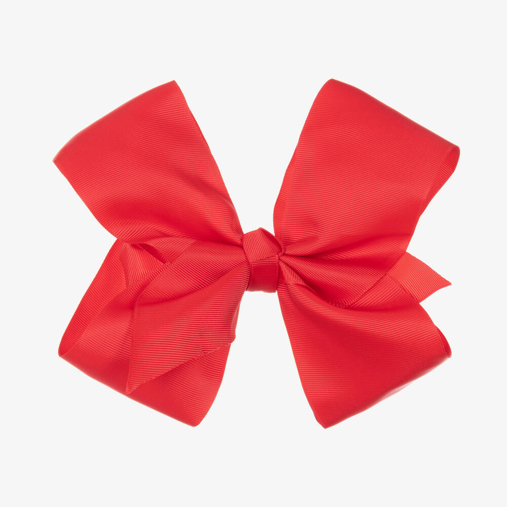 Bowtique London-Red Bow Hair Clip (20cm) | Childrensalon Outlet