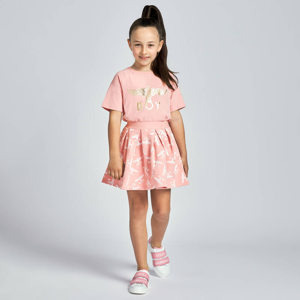 BOY London-Cotton Jersey Repeat Skirt | Childrensalon Outlet