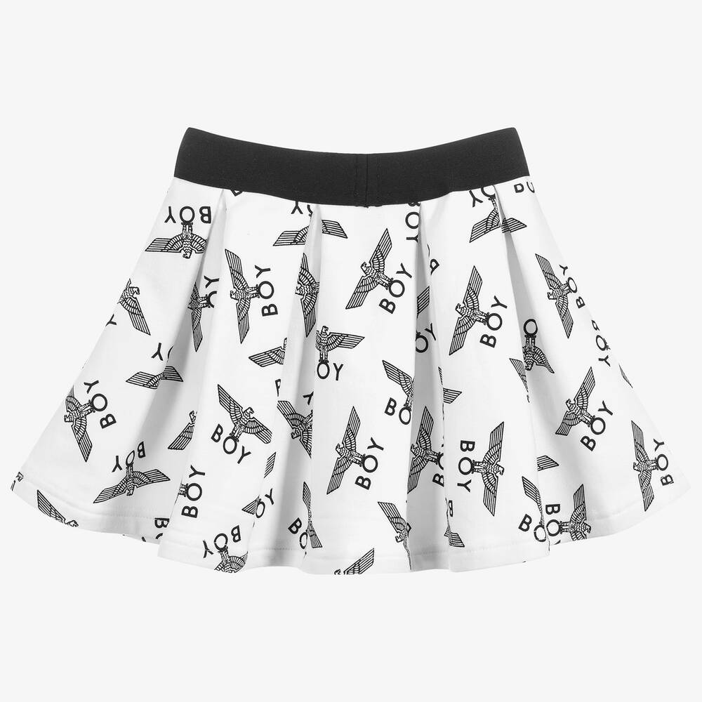 BOY London-Cotton Jersey Repeat Skirt | Childrensalon Outlet