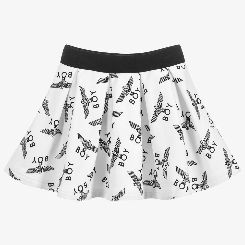 BOY London-Cotton Jersey Repeat Skirt | Childrensalon Outlet