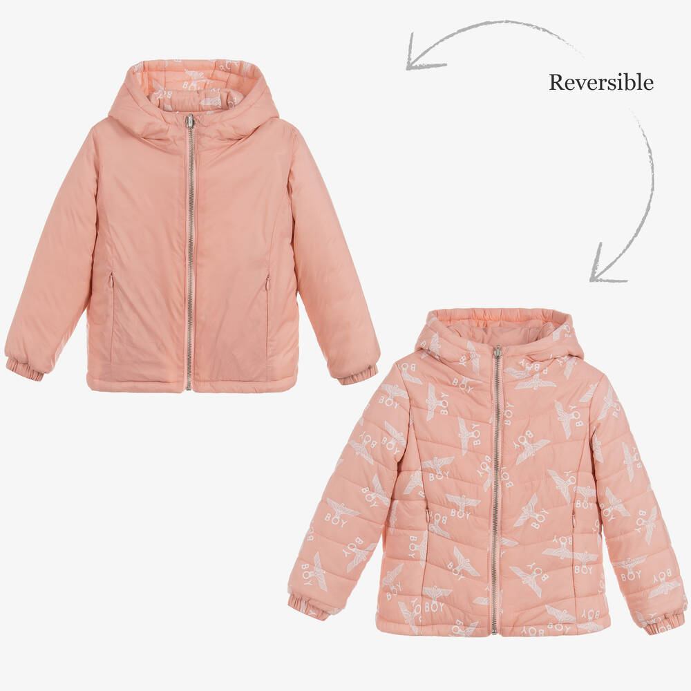 BOY London - Girls Pink Reversible Jacket | Childrensalon
