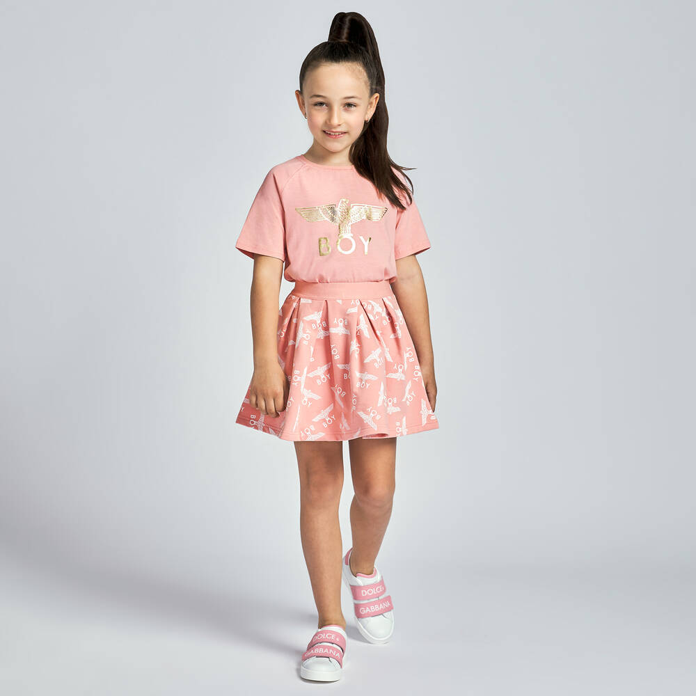 BOY London-Розовая хлопковая футболка | Childrensalon Outlet