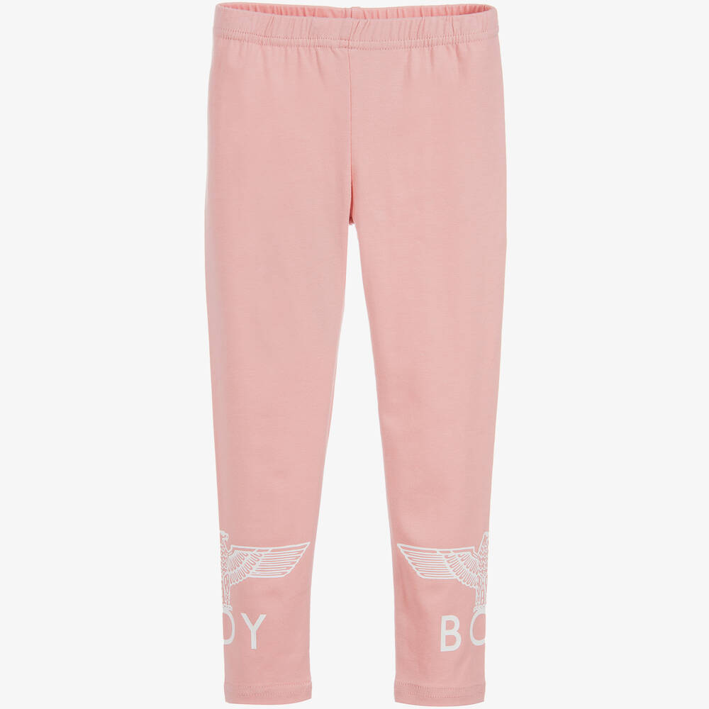 BOY London-Pink Cotton Tape Leggings | Childrensalon Outlet