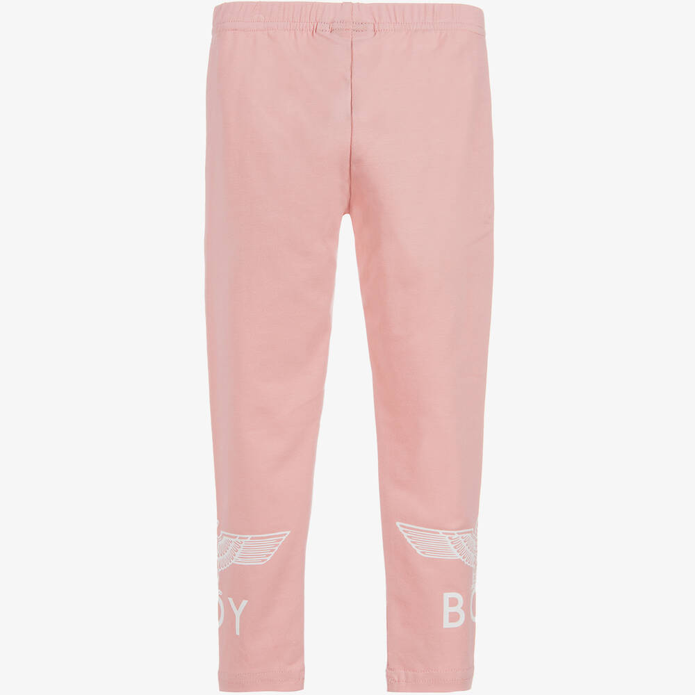 BOY London-Pink Cotton Tape Leggings | Childrensalon Outlet