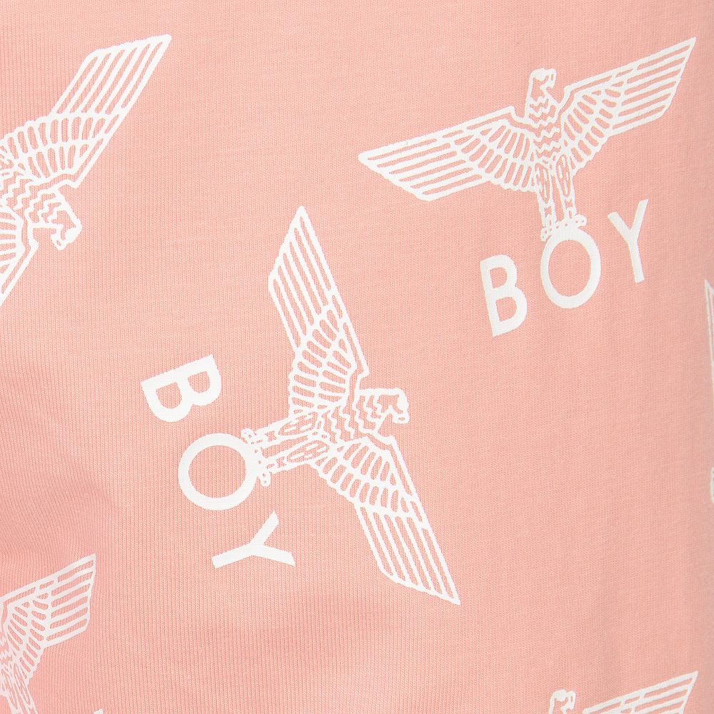 BOY London-Pink Logo Printed Leggings | Childrensalon Outlet