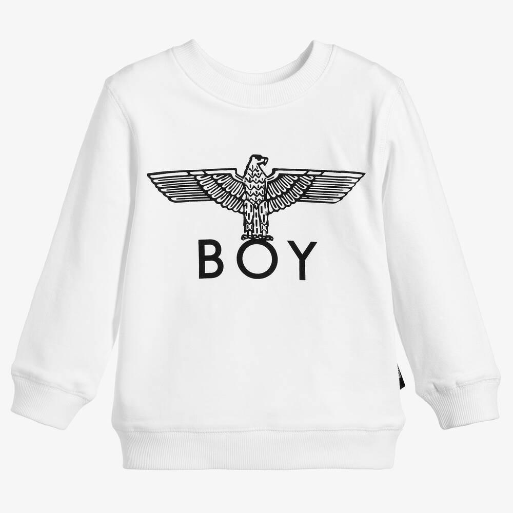 BOY London - Sweatshirt mit Adler-Print in Schwarz & Weiß | Childrensalon