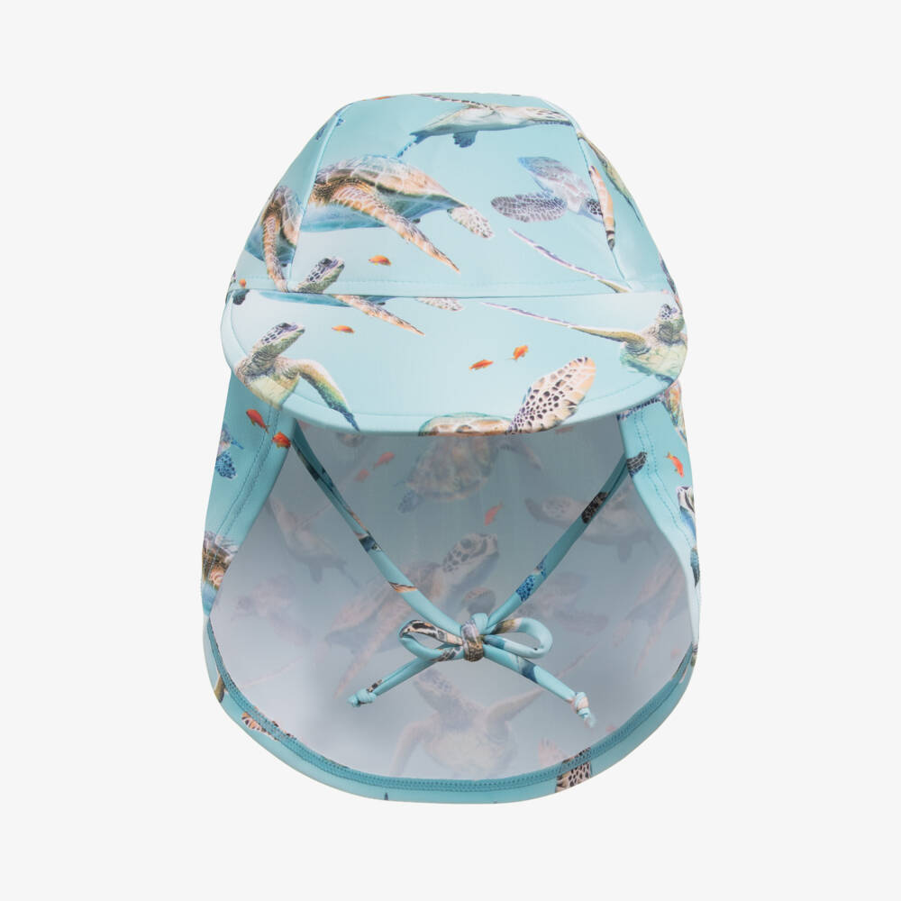 Molo-Boys Aqua Blue Sun Protective Hat (UPF50+) | Childrensalon Outlet