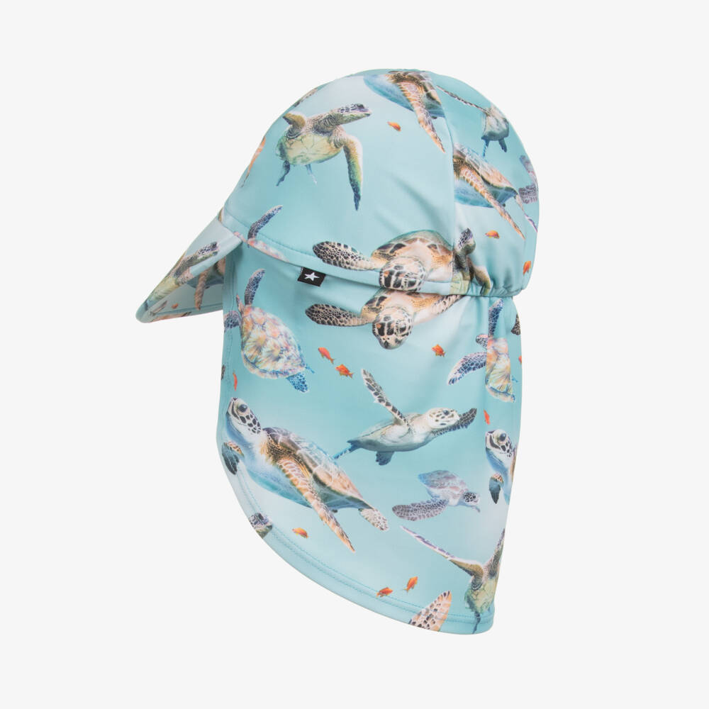 Molo-Boys Aqua Blue Sun Protective Hat (UPF50+) | Childrensalon Outlet