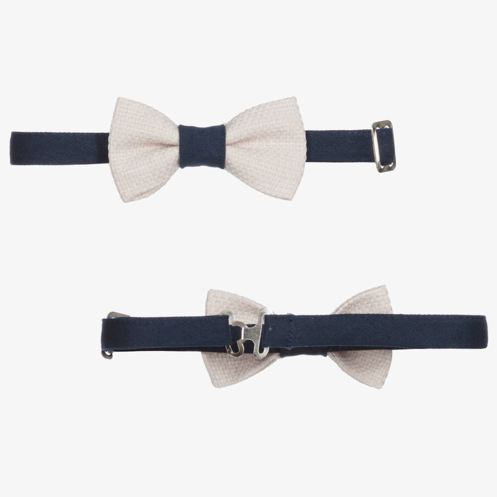 Beau KiD-Boys Beige & Blue Suit | Childrensalon Outlet