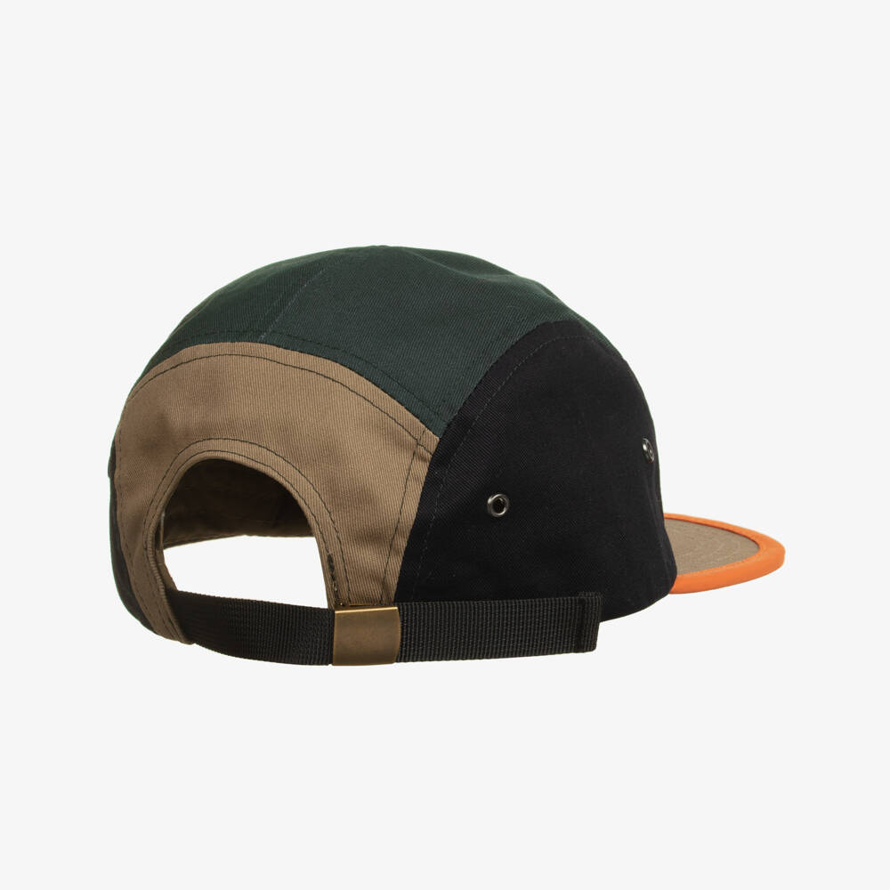 Timberland-Boys Beige Colourblock Cotton Cap | Childrensalon Outlet