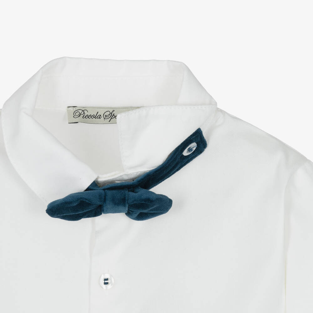 Piccola Speranza-طقم بدلة مخملية بيج للأولاد | Childrensalon Outlet