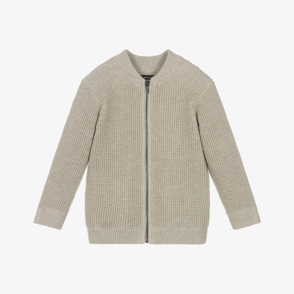 Mayoral-Кардиган крупной вязки бежевый для мальчиков | Childrensalon Outlet