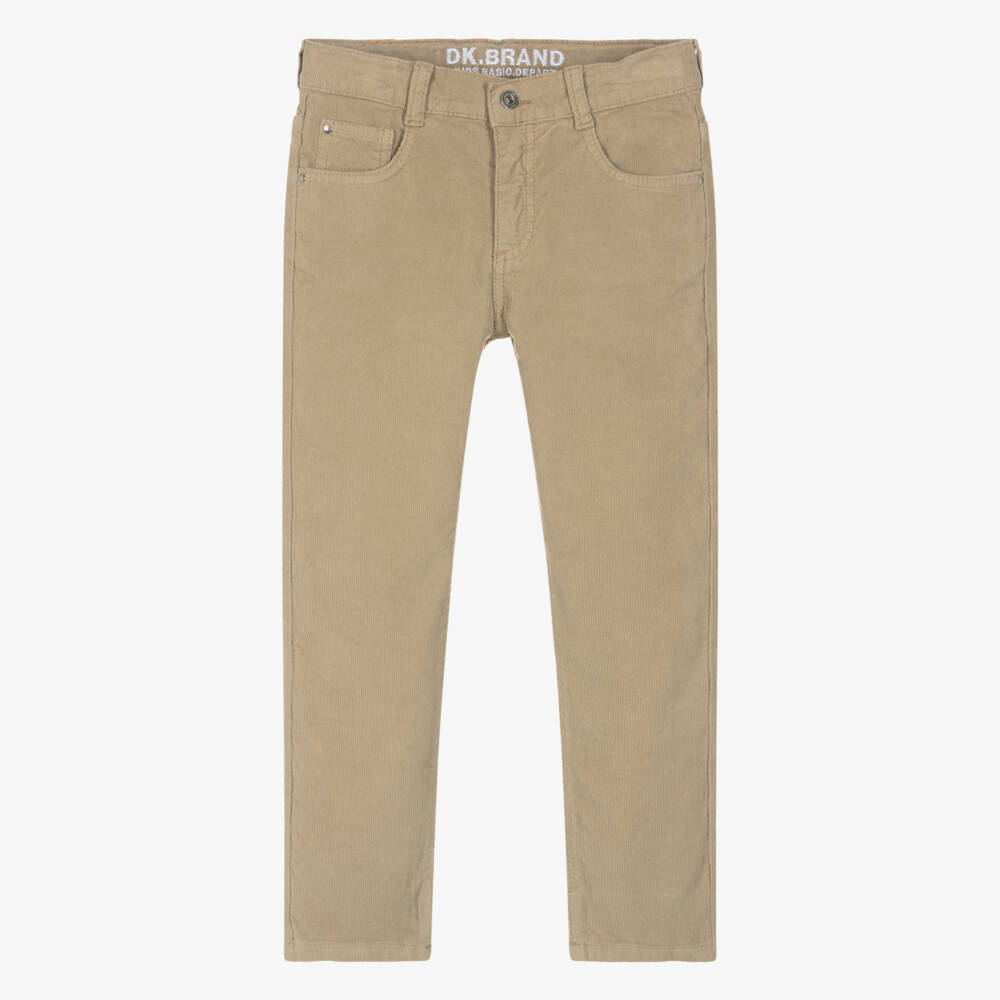 Dr. Kid-Boys Beige Cotton Needlecord Trousers | Childrensalon Outlet