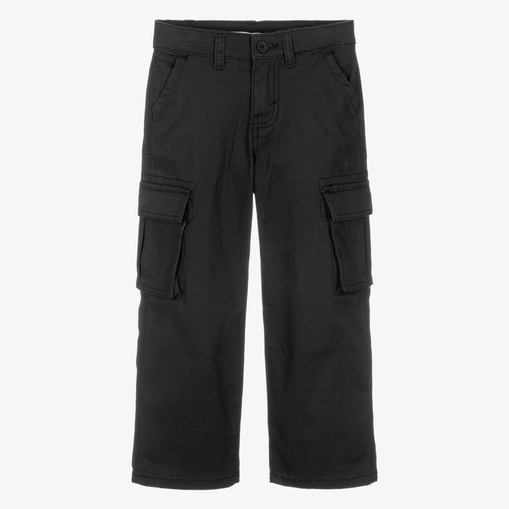 Levi's-Boys Black 578 Baggy Cargo Trousers | Childrensalon Outlet