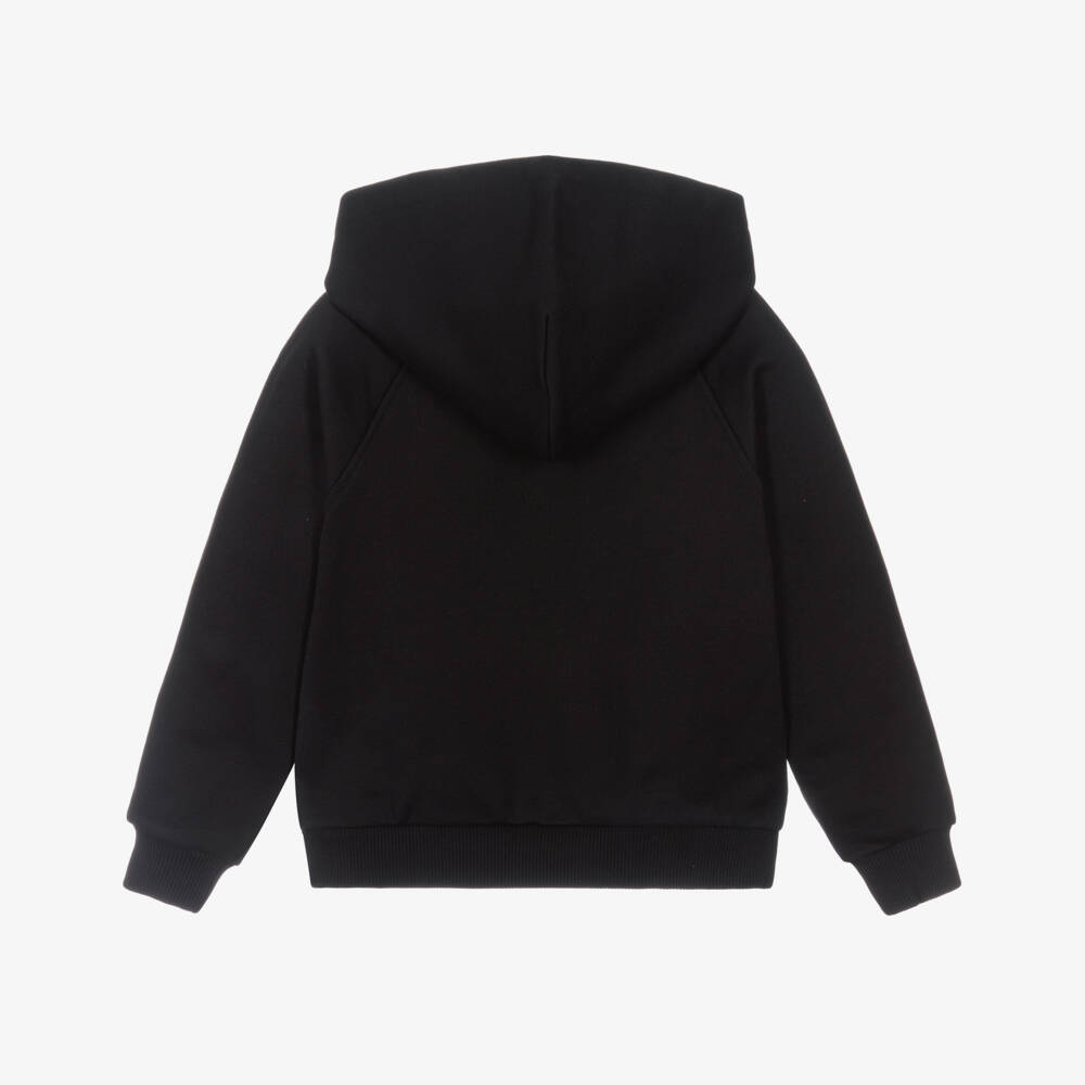 Dolce & Gabbana-Boys Black Cotton DG Logo Hoodie | Childrensalon Outlet