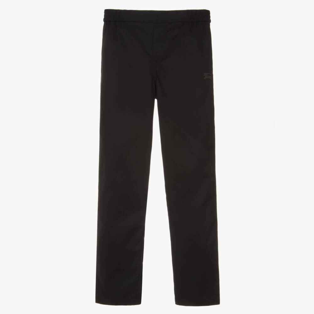 Burberry-Черные брюки прямого кроя для мальчиков | Childrensalon Outlet