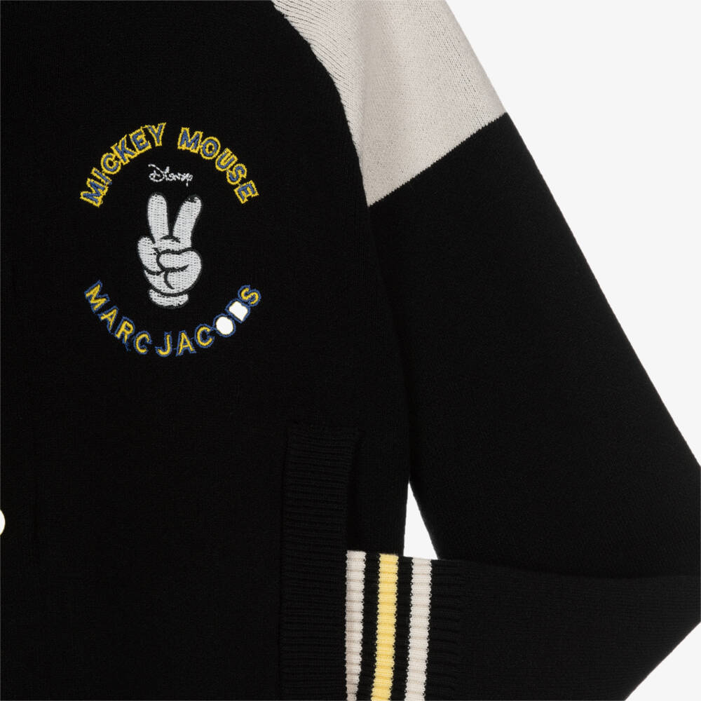 MARC JACOBS-Boys Black Mickey Mouse Cardigan | Childrensalon Outlet