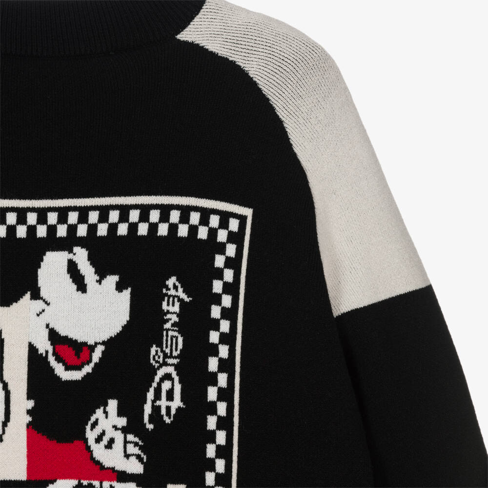 MARC JACOBS-Boys Black Mickey Mouse Cardigan | Childrensalon Outlet