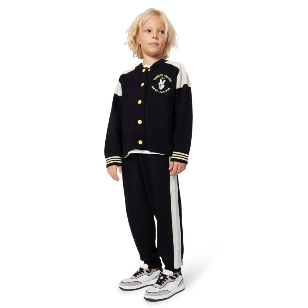 MARC JACOBS-Boys Black Mickey Mouse Cardigan | Childrensalon Outlet