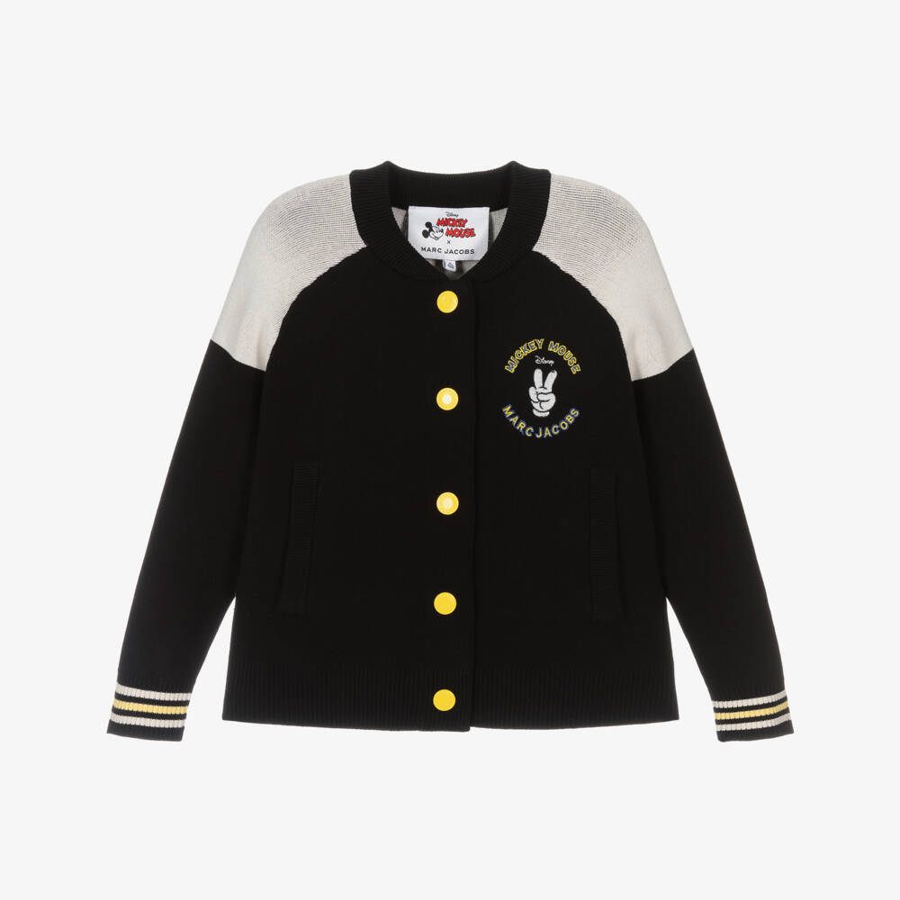 MARC JACOBS-Boys Black Mickey Mouse Cardigan | Childrensalon Outlet
