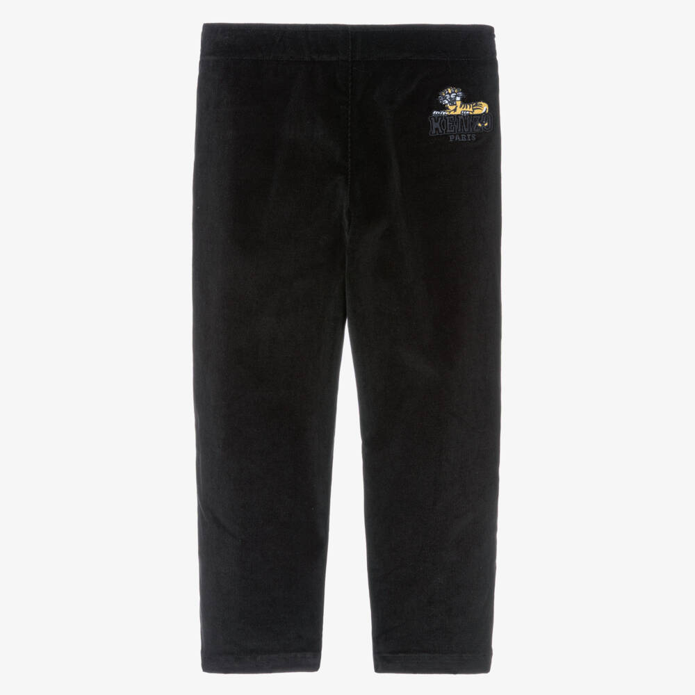 KENZO KIDS-Boys Black Needlecord Trousers | Childrensalon Outlet