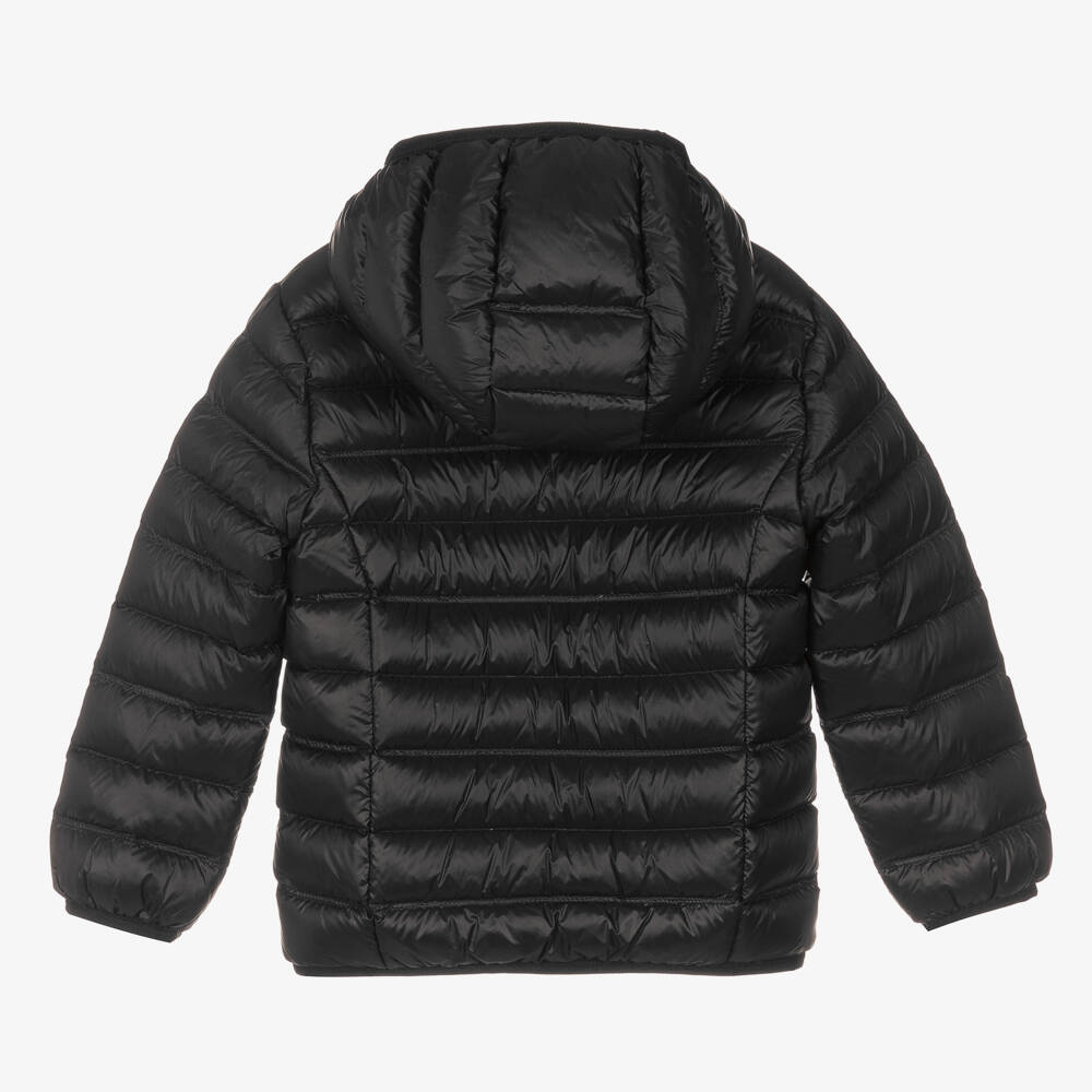 EA7 Emporio Armani-Boys Black Packable Puffer Jacket | Childrensalon Outlet