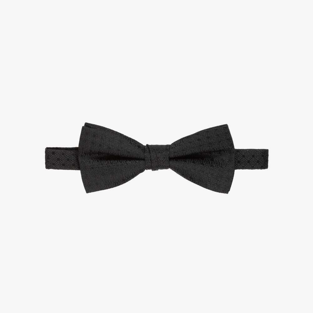 NAME IT-Boys Black Patterned Satin Bow Tie | Childrensalon Outlet