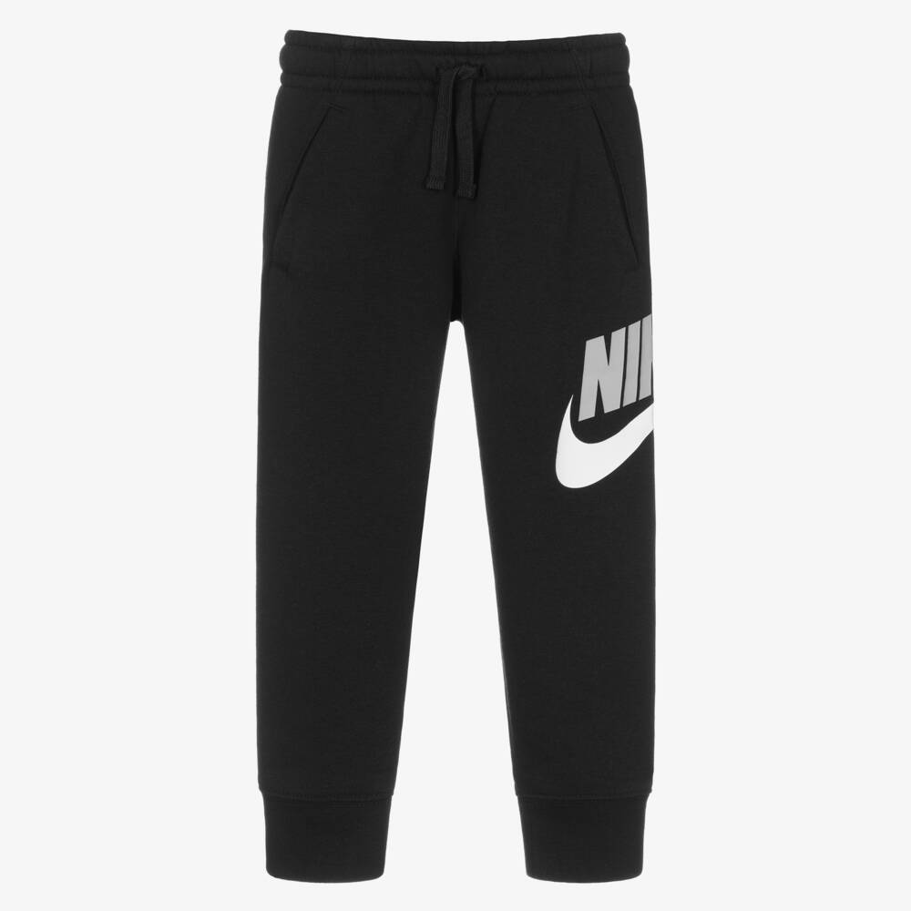Nike-Boys Black Swoosh Logo Joggers | Childrensalon Outlet