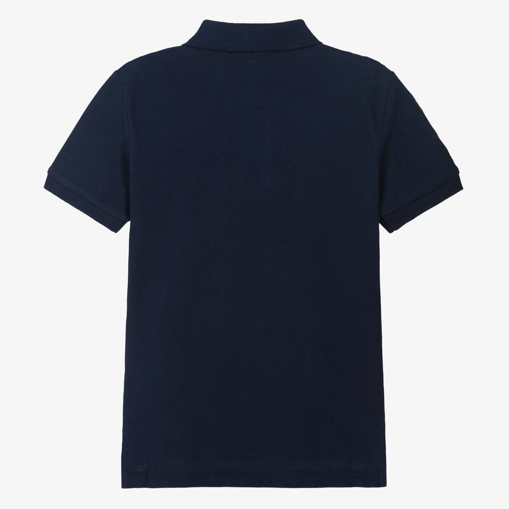 Ralph Lauren-Boys Blue Big Pony Cotton Polo Shirt | Childrensalon Outlet