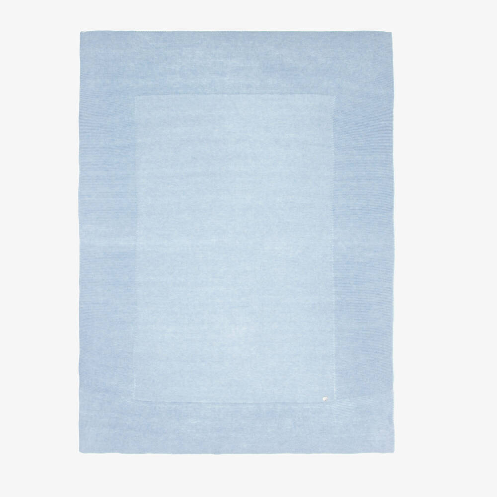 PAZ Rodríguez-Boys Blue Cotton & Cashmere Knitted Babysuit Set | Childrensalon Outlet