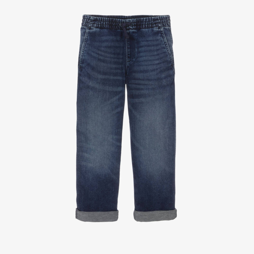 Ralph Lauren-Boys Blue Cotton Denim Jeans | Childrensalon Outlet