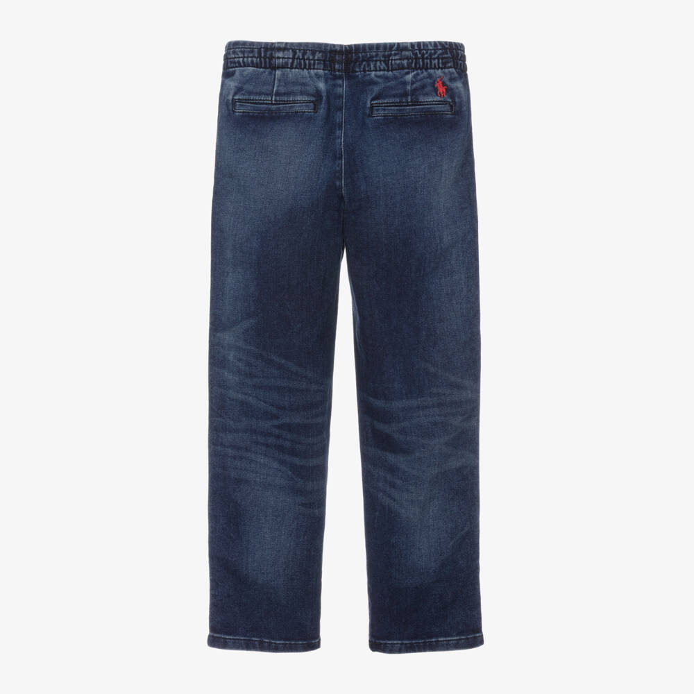 Ralph Lauren-Boys Blue Cotton Denim Jeans | Childrensalon Outlet