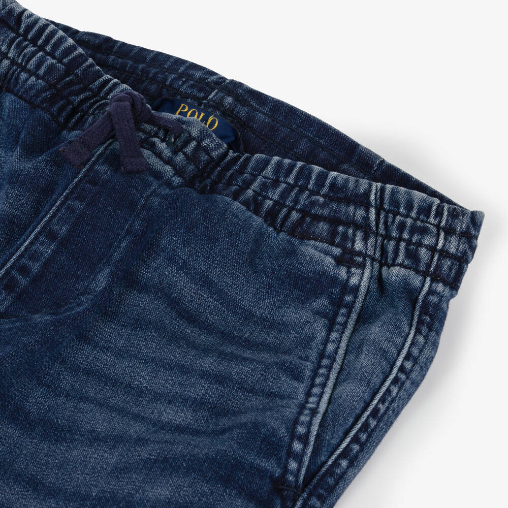 Ralph Lauren-Boys Blue Cotton Denim Jeans | Childrensalon Outlet