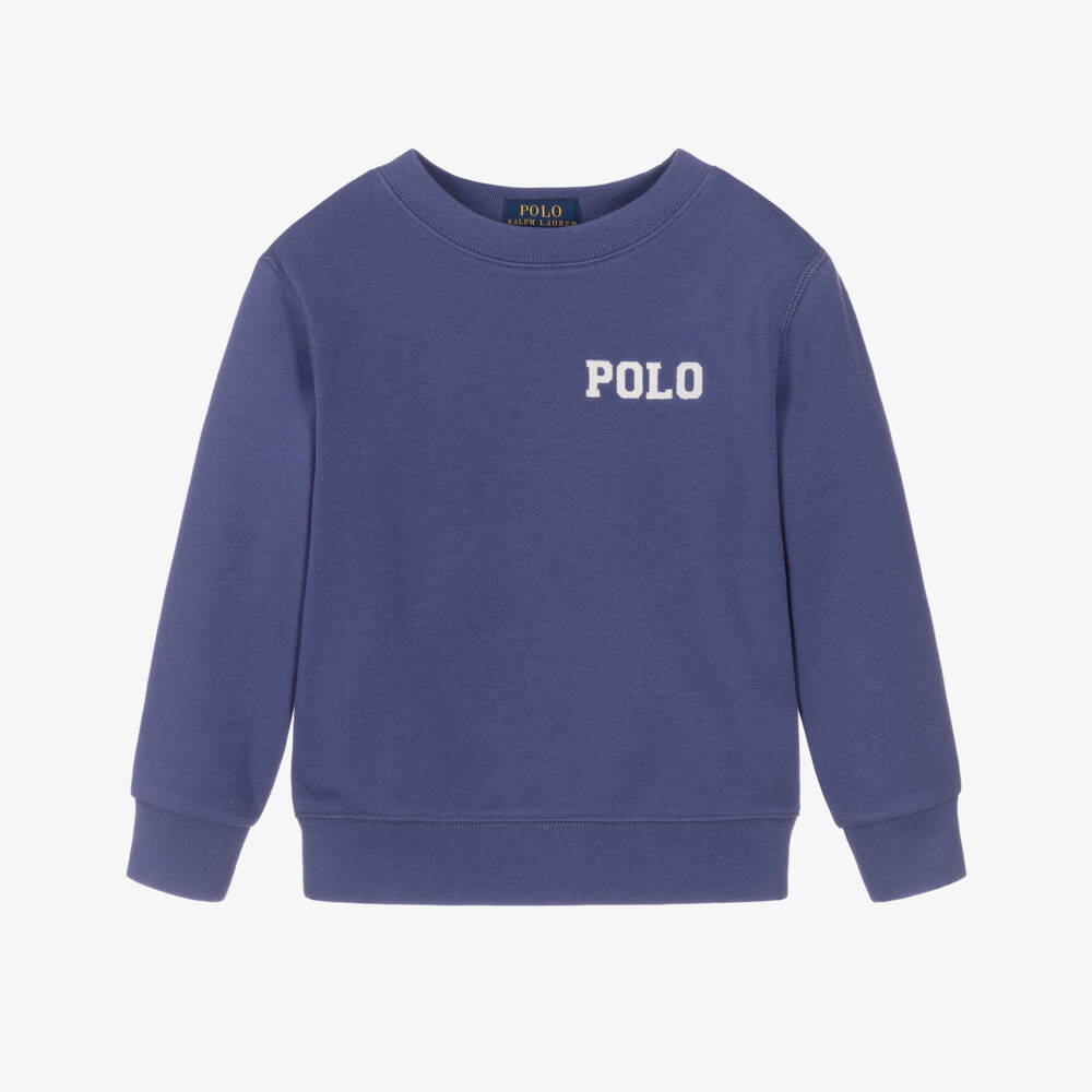 Ralph Lauren-سويت شيرت بولو كلاسيكي أزرق للأولاد | Childrensalon Outlet