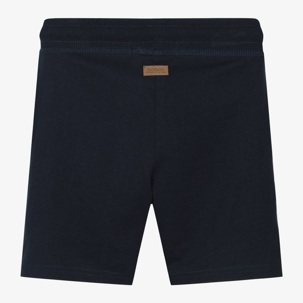 Boboli-Boys Blue Cotton Shorts | Childrensalon Outlet