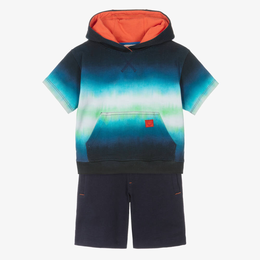 Joyday-Комплект для мальчиков из синего хлопка с эффектом тай-дай | Childrensalon Outlet