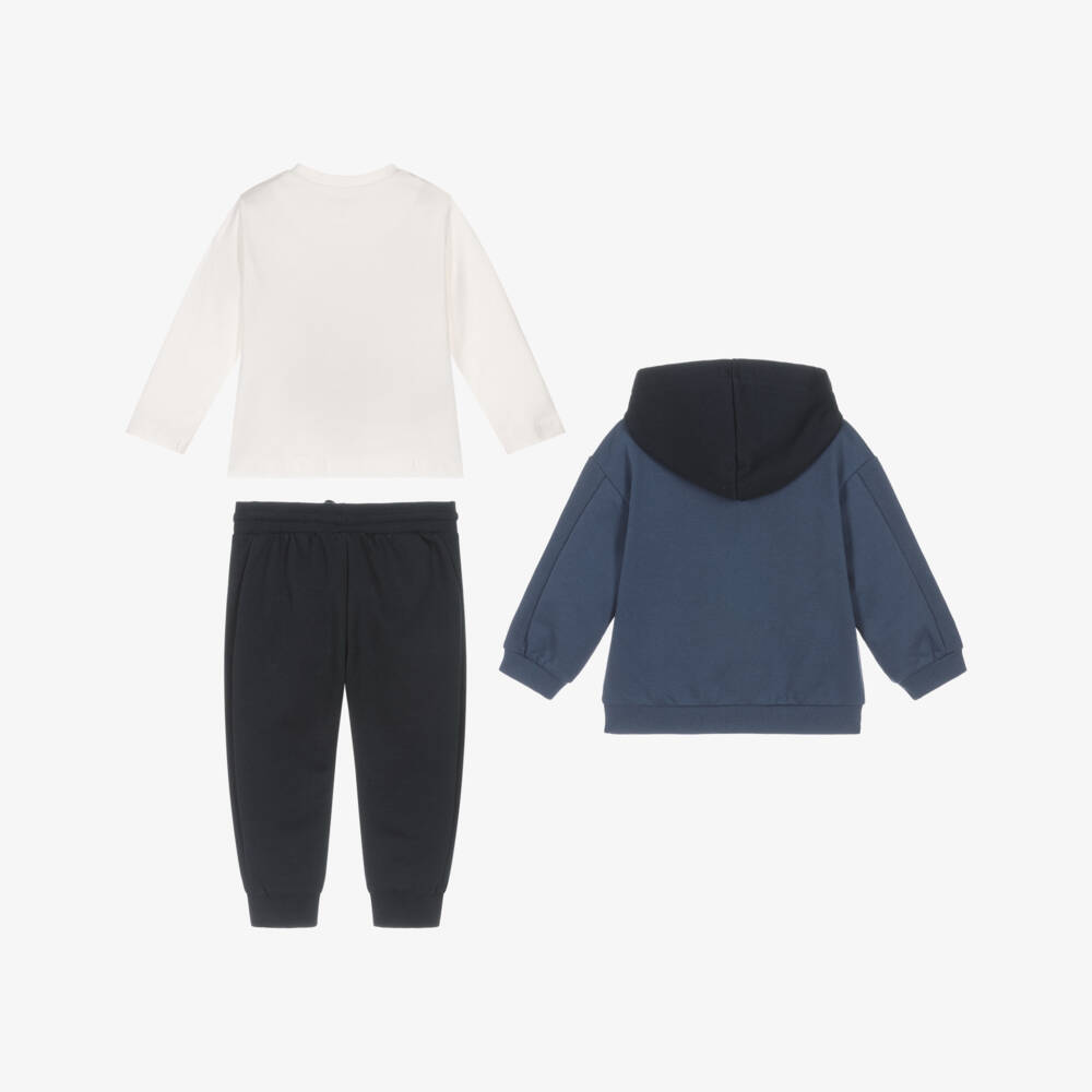 Mayoral-Boys Blue Cotton Walrus & Friends Tracksuit Set | Childrensalon Outlet