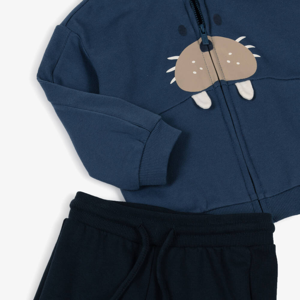 Mayoral-Boys Blue Cotton Walrus & Friends Tracksuit Set | Childrensalon Outlet