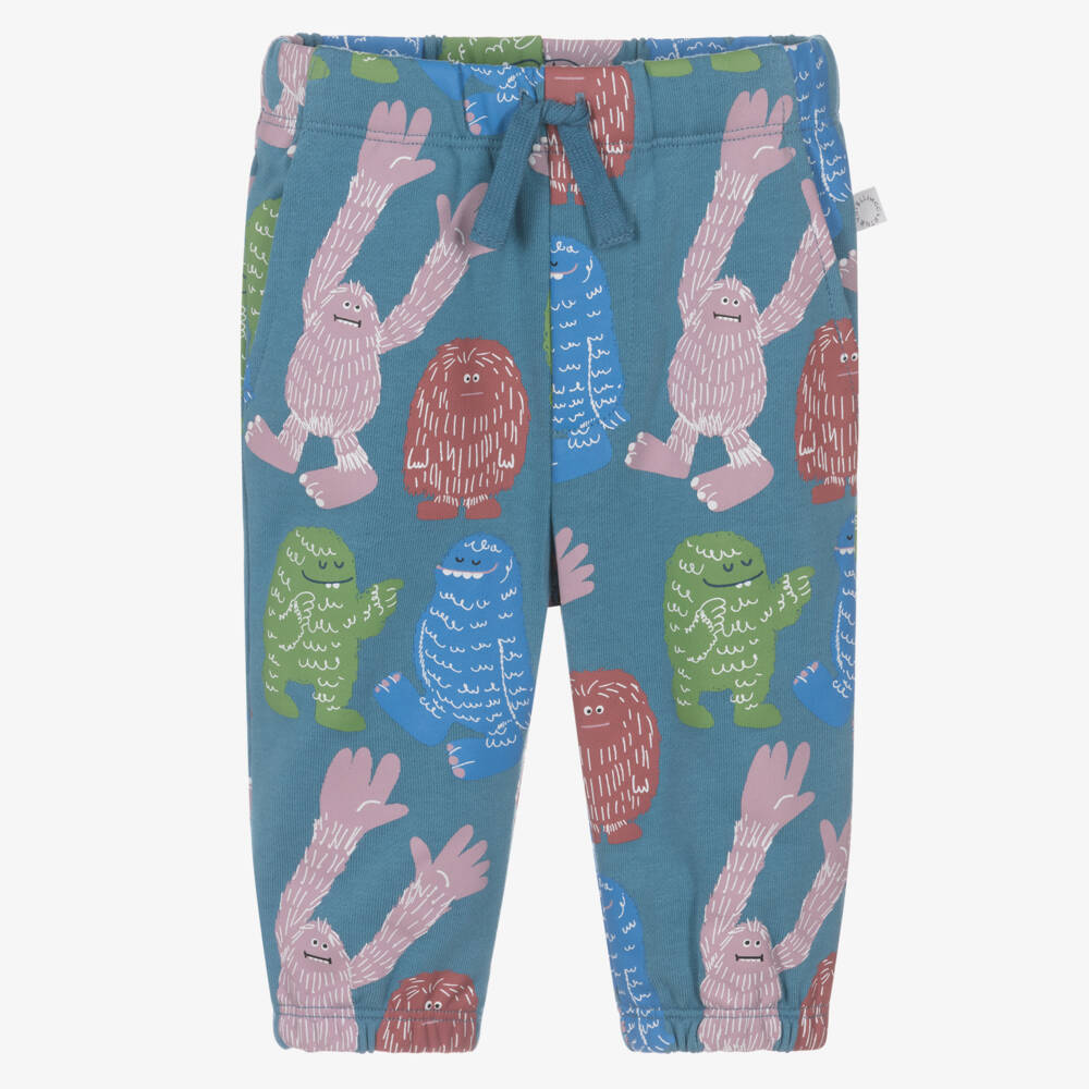 Stella McCartney Kids-Boys Blue Cotton Yeti Joggers | Childrensalon Outlet
