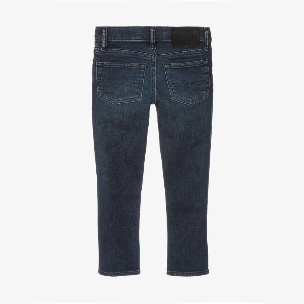 Ralph Lauren-Boys Blue Denim Skinny Fit Jeans | Childrensalon Outlet