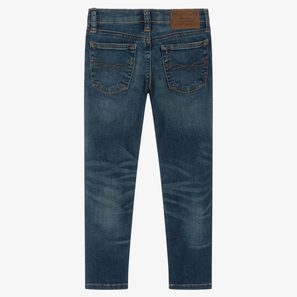 Ralph Lauren-Boys Blue Denim Skinny Jeans | Childrensalon Outlet