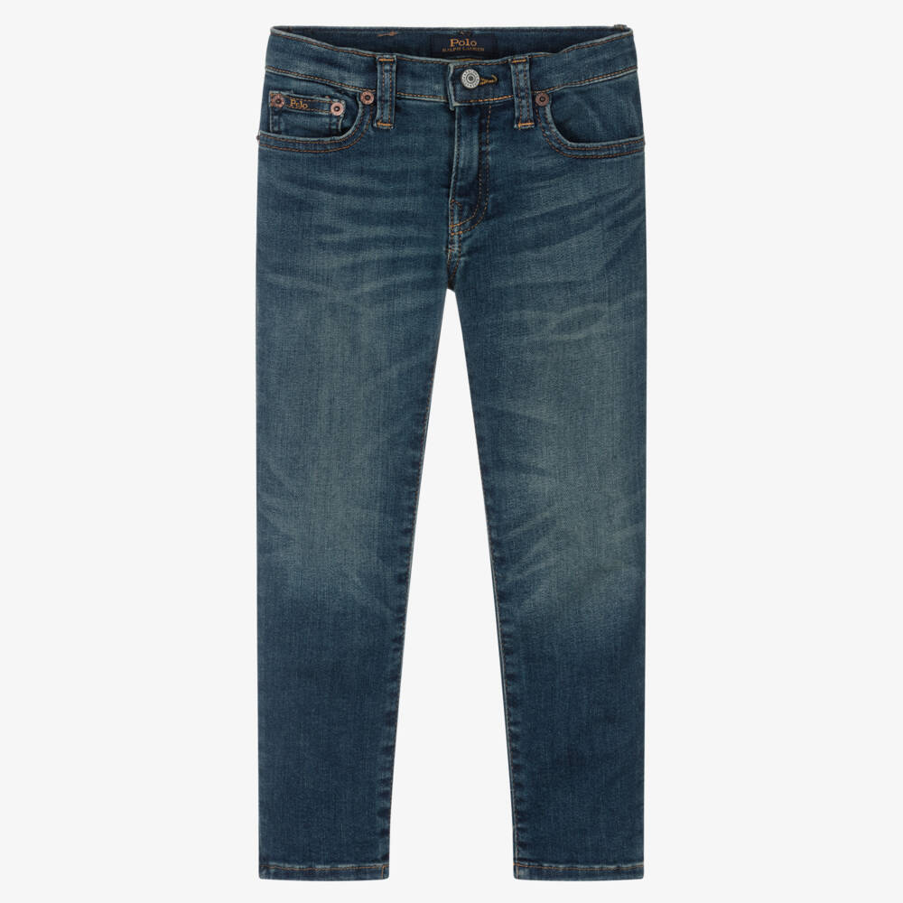 Ralph Lauren-Boys Blue Denim Skinny Jeans | Childrensalon Outlet