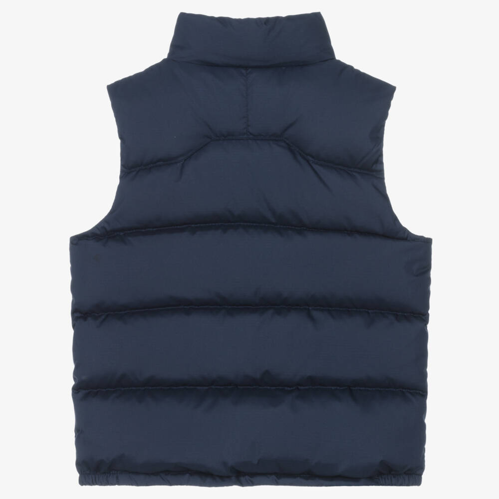 Ralph Lauren-Boys Blue Down Padded Puffer Gilet | Childrensalon Outlet