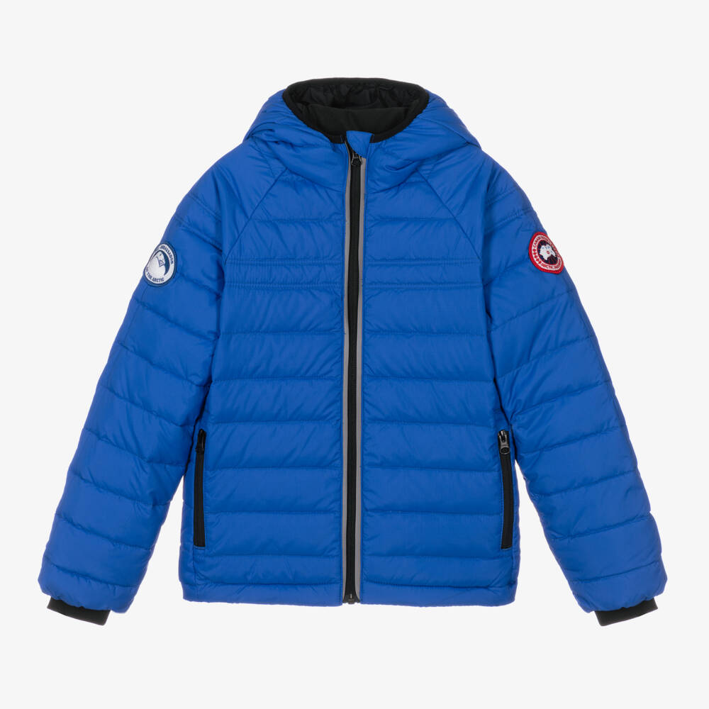 Canada Goose-Boys Blue Down Padded Sherwood Puffer Jacket | Childrensalon Outlet