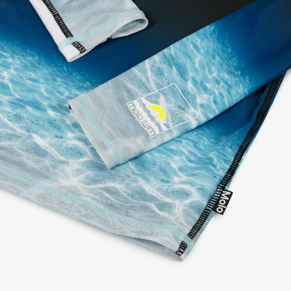 Molo-Boys Blue Ocean Sun Protective Top (UPF50+) | Childrensalon Outlet