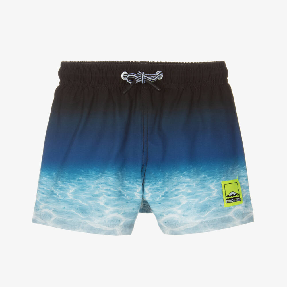 Molo-Boys Blue Ocean Swim Shorts (UPF50+) | Childrensalon Outlet