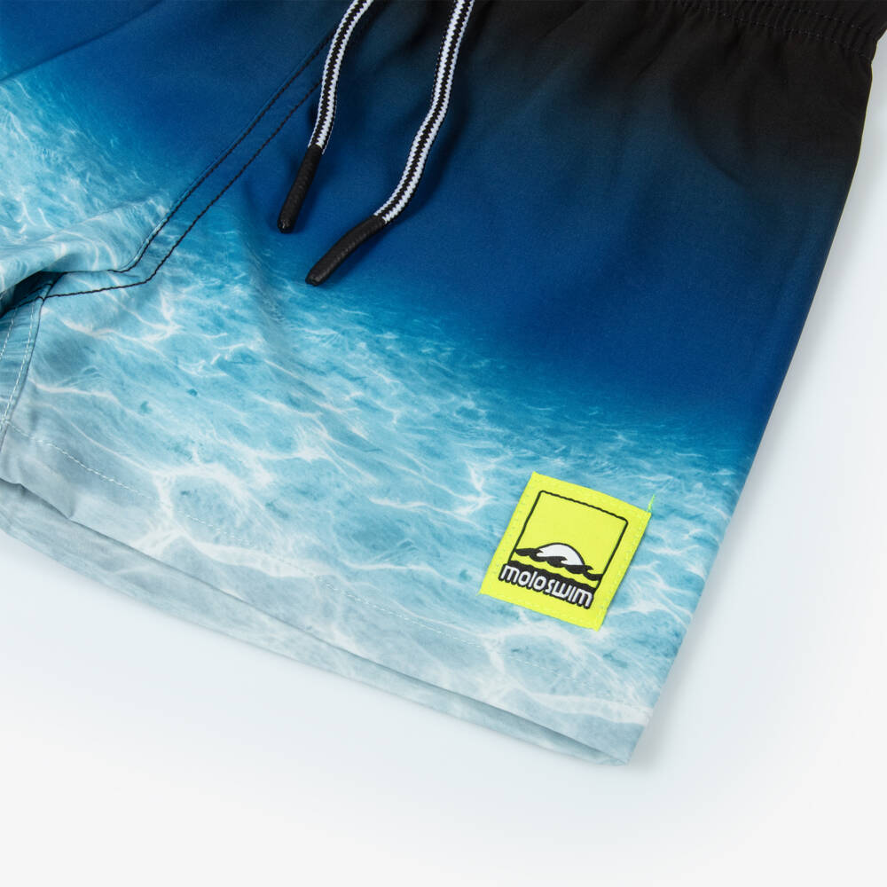 Molo-Boys Blue Ocean Swim Shorts (UPF50+) | Childrensalon Outlet