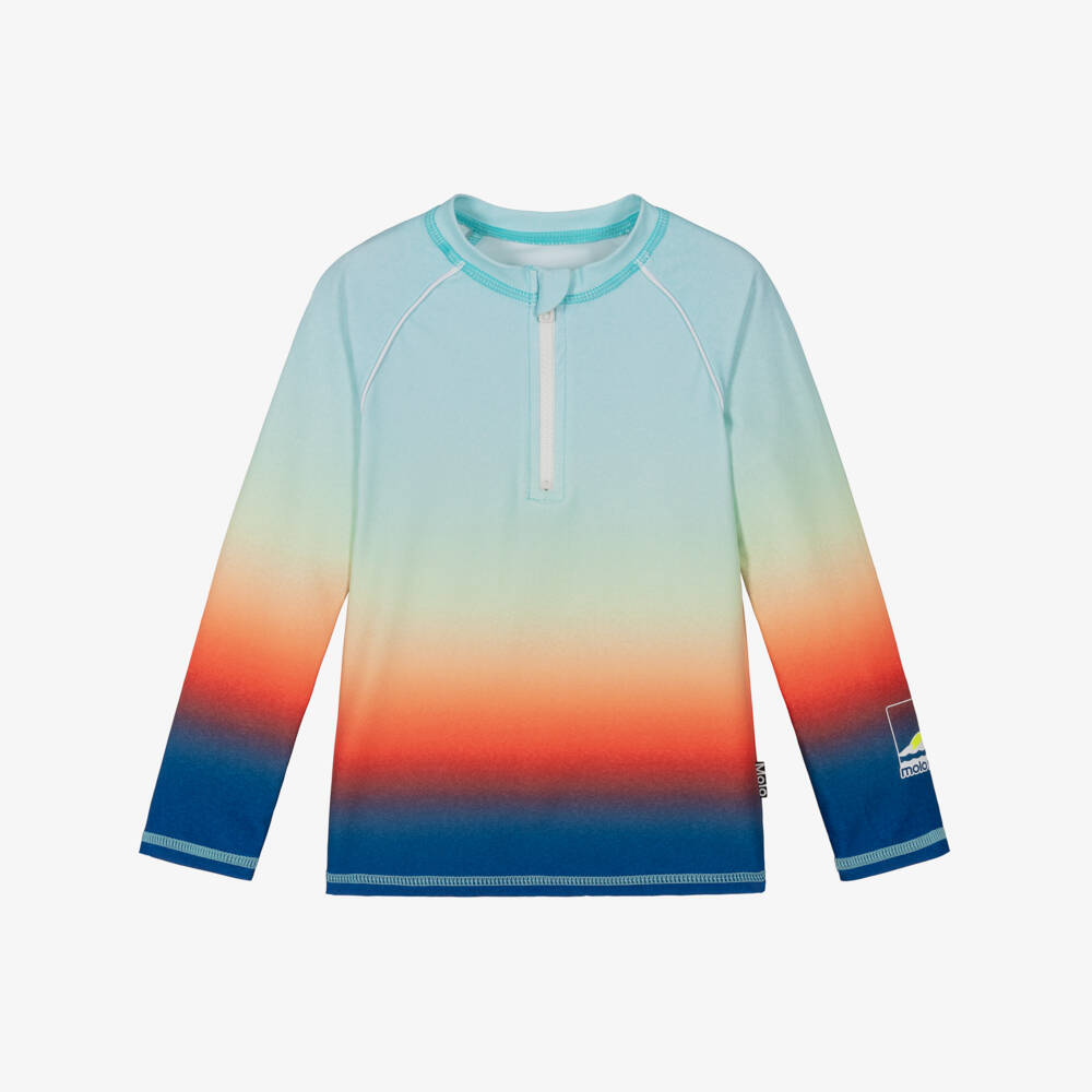 Molo-Boys Blue Ombré Sun Protective Top (UPF50+) | Childrensalon Outlet