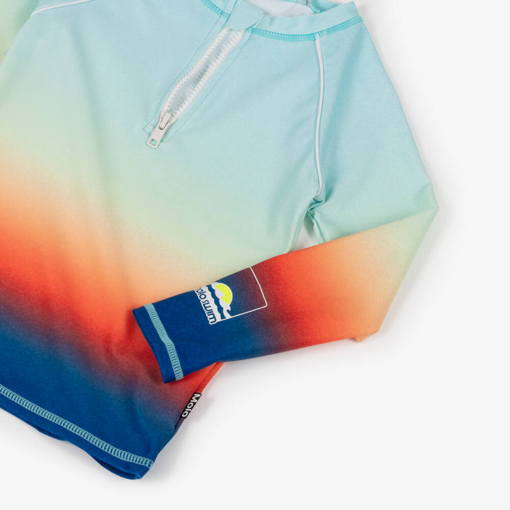 Molo-Boys Blue Ombré Sun Protective Top (UPF50+) | Childrensalon Outlet